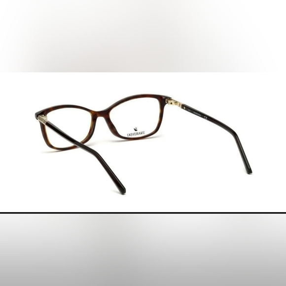 Swarovski SK 5239 052 Havana Tortoise Cateye Eyeglasses Frame 53-15-140 - Picture 4 of 16